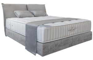 Šedé sametové čelo k posteli Royal Sleeper Fulla 180 cm