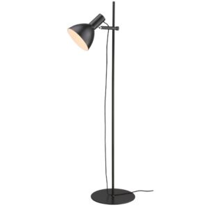 Černá kovová stojací lampa Halo Design Baltimore 132 cm